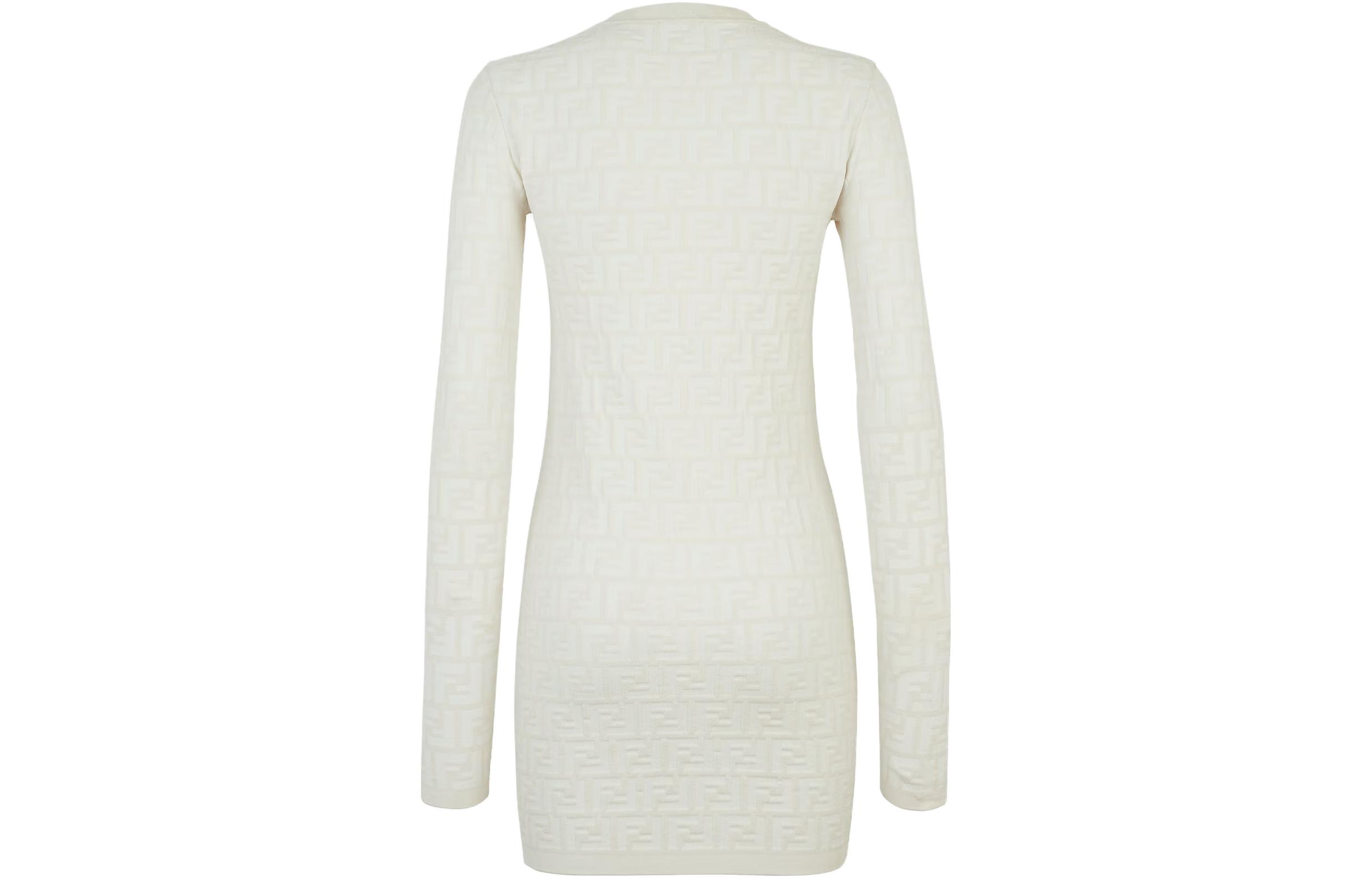 Lookbook (W) フェンディ SS23 モノグラムプリント ロングスリーブ ドレス FZDB85AQ41F1M2A