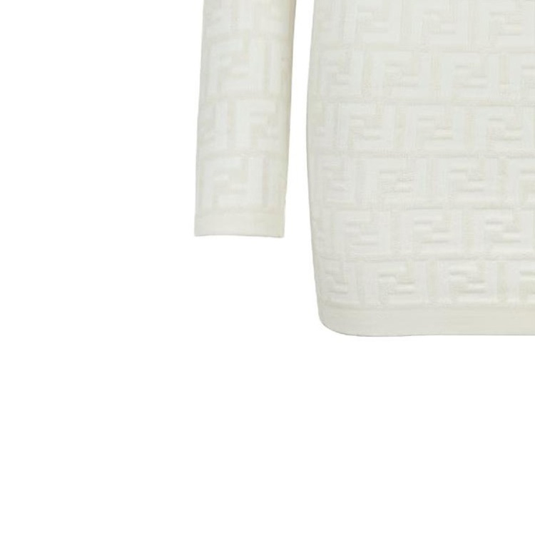 Details for (W) フェンディ SS23 モノグラムプリント ロングスリーブ ドレス FZDB85AQ41F1M2A