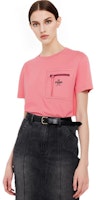 (W) FENDI SS23 粉色印花标志短袖拉链圆领T恤。 FS7389ANQSF1K9Y Details for (W) FENDI SS23 粉色印花标志短袖拉链圆领T恤。 FS7389ANQSF1K9Y