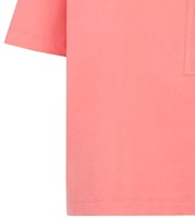 (W) FENDI SS23 粉色印花标志短袖拉链圆领T恤。 FS7389ANQSF1K9Y 1