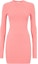 Order (Women) FENDI SS23 Pink Slim Fit Long Sleeve Midi Dress. FZDB13ANJPF1K9Y
