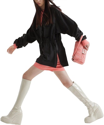 (Women) FENDI SS23 Pink Slim Fit Long Sleeve Midi Dress. FZDB13ANJPF1K9Y Shop (Women) FENDI SS23 Pink Slim Fit Long Sleeve Midi Dress. FZDB13ANJPF1K9Y