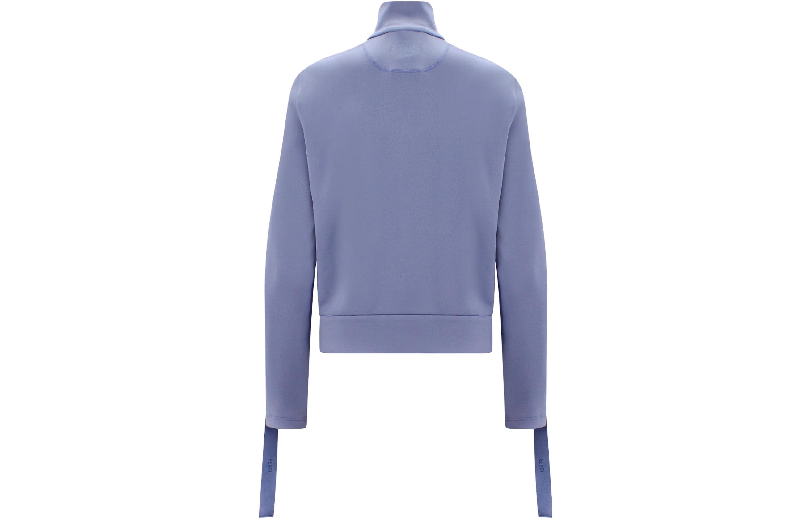 Lookbook (W) FENDI SS23 Ungu Jaket Zip-Up Pejal. FAF326AK95F1KE5