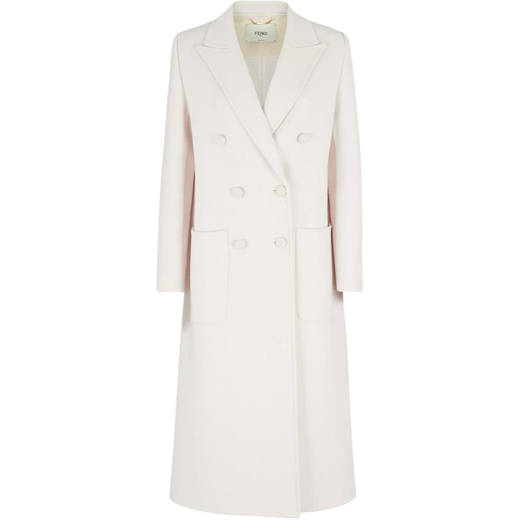 (Women) FENDI SS23  Solid Color Double-Breasted Casual Coat. FF8947A5HDF0ZNM