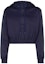Buy (Women) FENDI SS23 Solid Letter Printed Hoodie Navy Blue. FAF199AK7NF1IHG