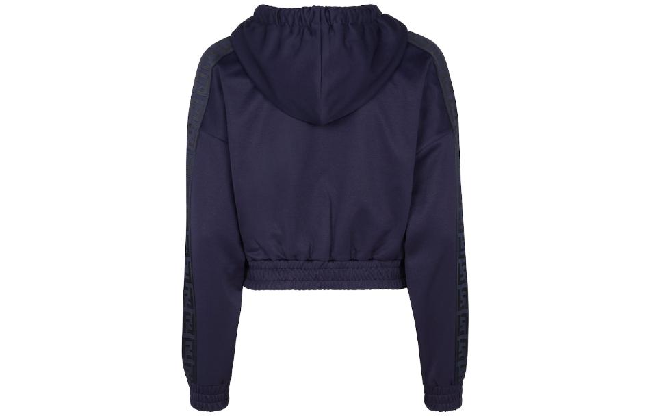 Lookbook (W) 芬迪 SS23 实心字母印花连帽衫 深蓝色 FAF199AK7NF1IHG