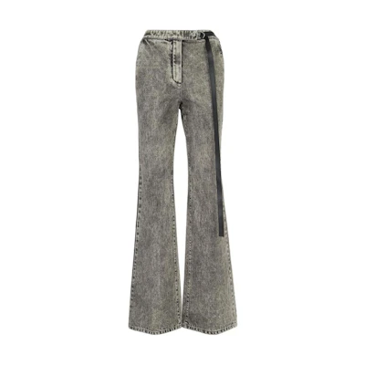 (Women) FENDI SS23 Vintage Mid-Rise Flared Jeans in Grey. FLP784ANQJF084J