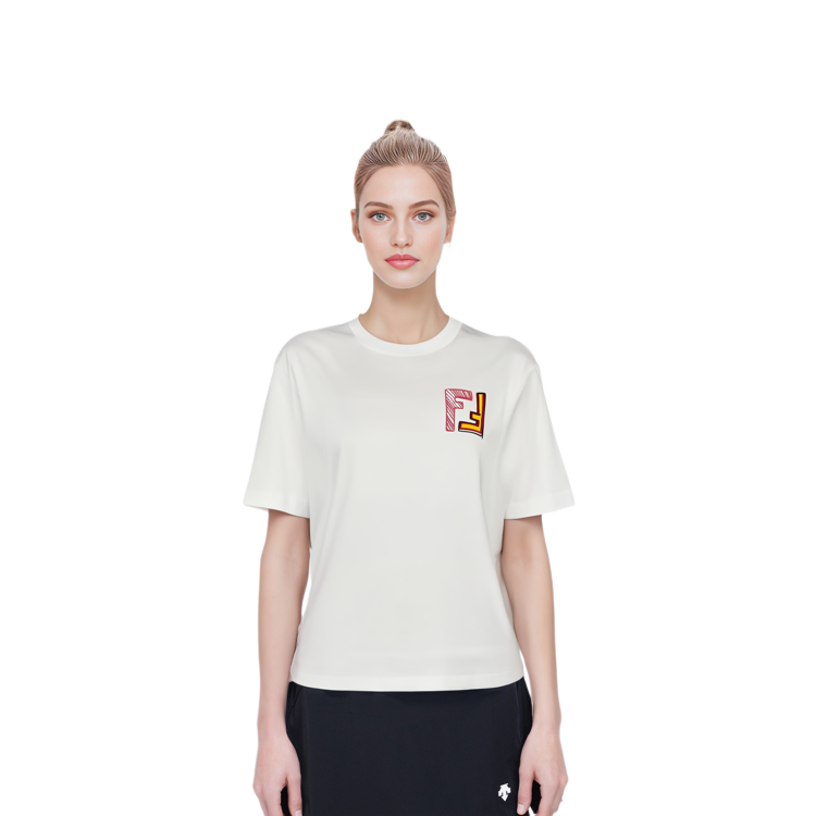 Purchase (W) FENDI SS23獨家印花白色短袖女款圓領T恤。 FS7965AQ9KF0ZNM