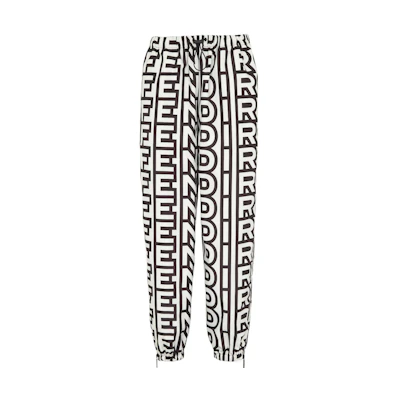 (Women) FENDI SS23 Roma Capsule Letter Logo Print Nylon Two-Tone Pants Women. FAB328AX9YF1KCV
