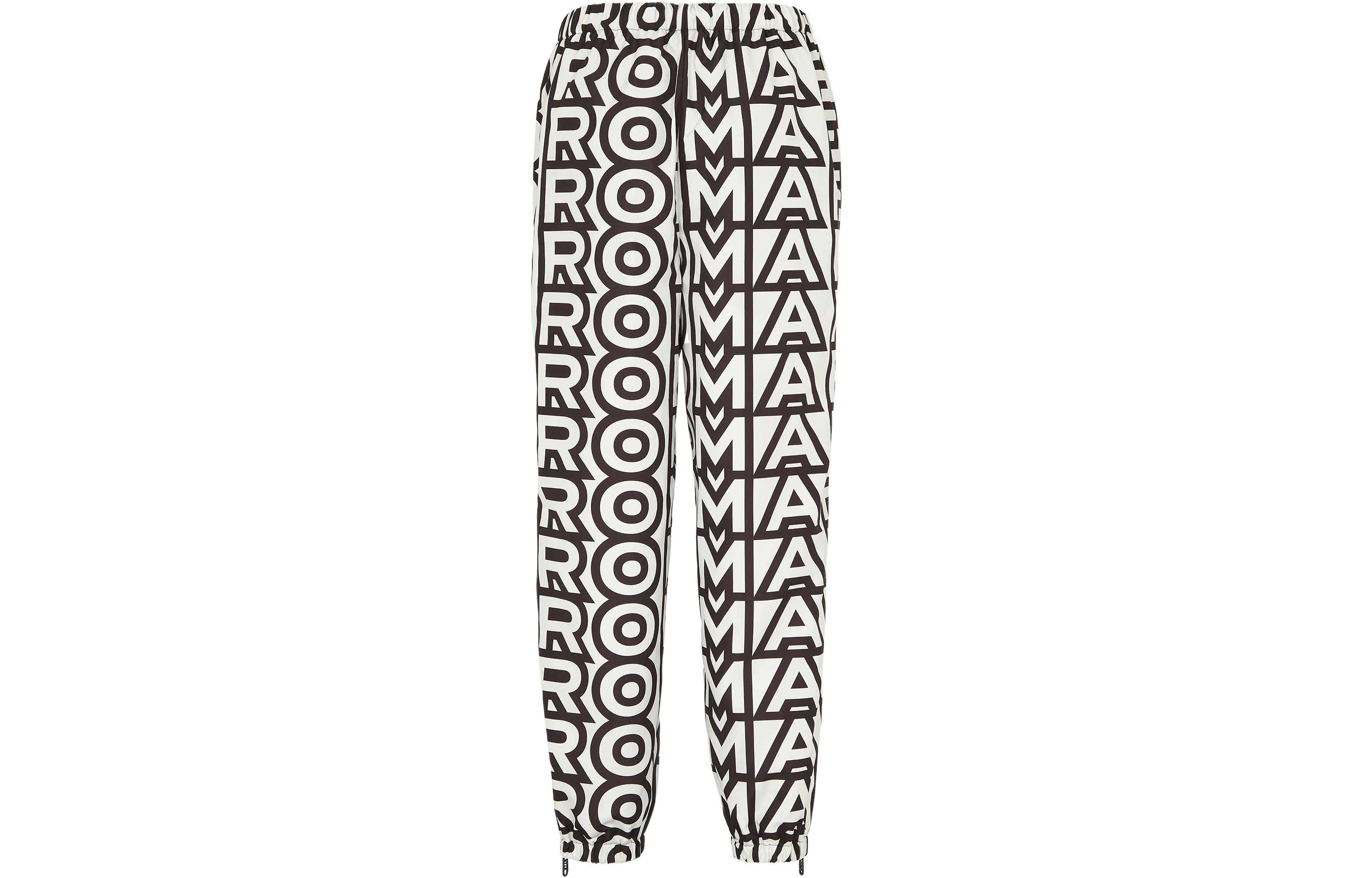 Lookbook (Women) FENDI SS23 Roma Capsule Letter Logo Print Nylon Two-Tone Pants Women. FAB328AX9YF1KCV