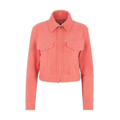 (Women) Fendi SS23 Solid Color Zip-Up Jacket Red FM5340ANE3F1K9Y