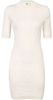 (Women) FENDI SS23 White Logo Print Short Sleeve Dress. FZDB77ABWQF0ZNM (Women) FENDI SS23 White Logo Print Short Sleeve Dress. FZDB77ABWQF0ZNM