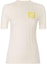 Order (W) FENDI SS24 Beige Logo Slim Fit Kaos Knit Lengan Pendek. FZXC37ASOSF1P2N