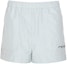 Order (Women) FENDI SS24 Logo Drawstring Shorts in Transparent Blue. FAB368AQB0F08S8