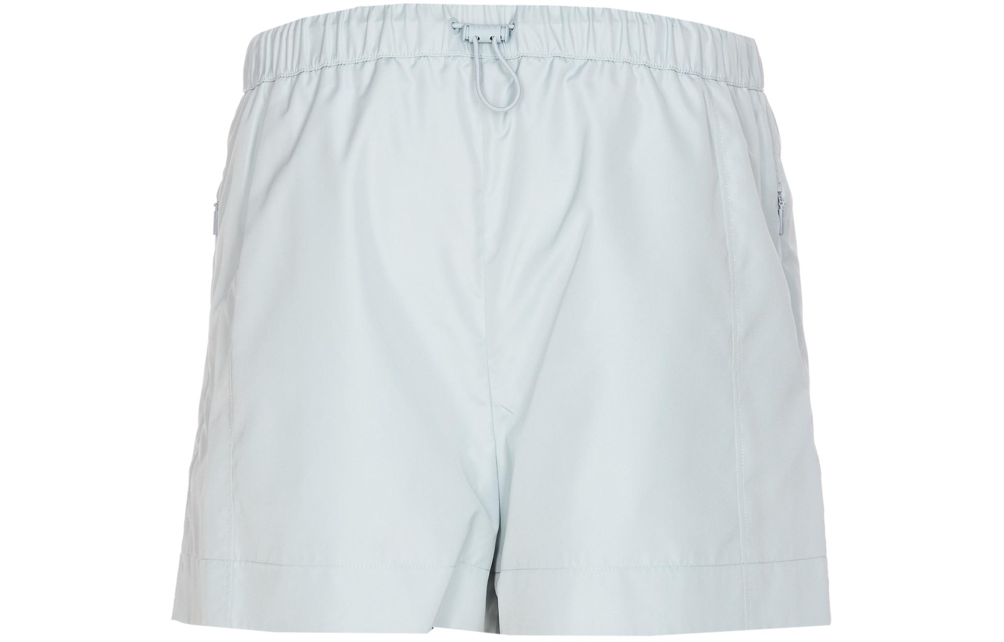Lookbook (Women) FENDI SS24  Logo Drawstring Shorts in Transparent Blue. FAB368AQB0F08S8