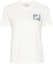 Order (Women) FENDI SS24 White Logo Crewneck Short-Sleeve T-Shirt. FS7254AT1UF1J7U