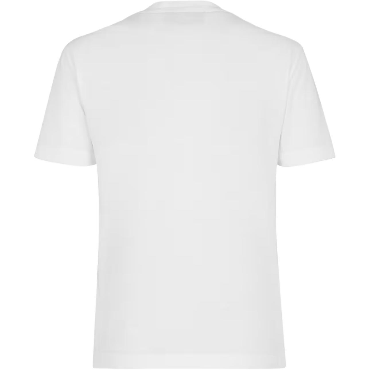 Lookbook (W) FENDI SS24 Kaos Wanita Lengan Pendek Logo Putih Crew Neck FS7254AS8GF0ZNM