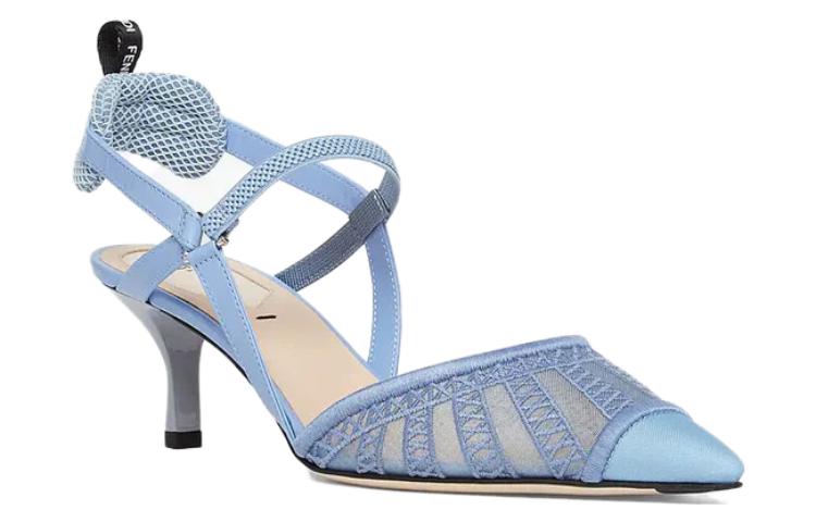 (W) Fendi Stiletto Heels 'Blue Pointed Toe' 圖 3