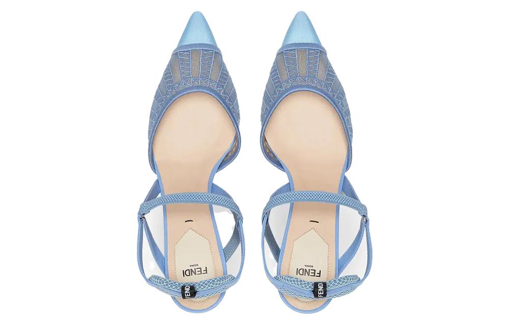 (W) Fendi Stiletto Heels 'Blue Pointed Toe' 圖 4