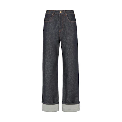 (Women) FENDI Straight-Leg Five-Pocket Casual Denim Jeans Women’s Blue. FLP797AQ90F1M2F