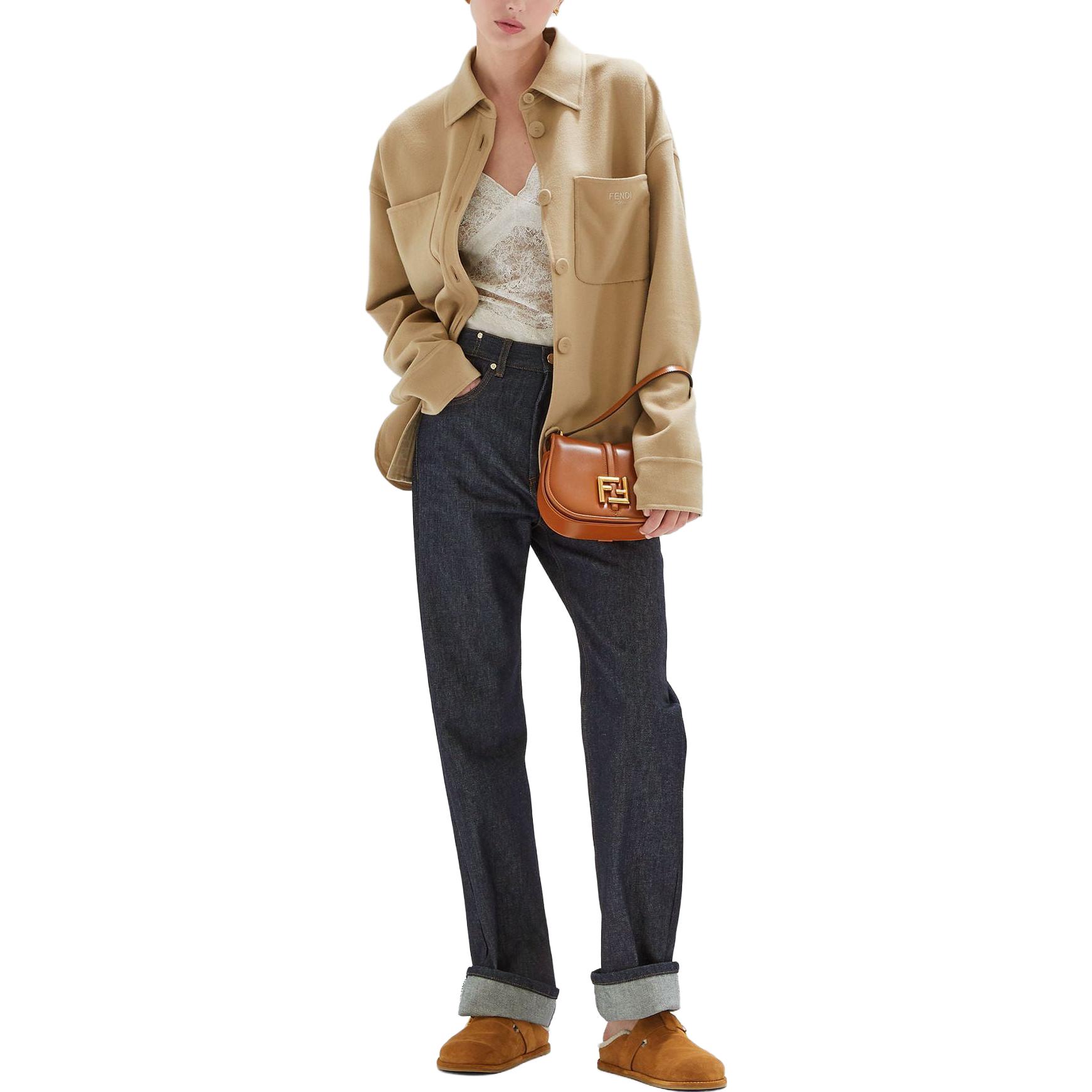 Shop (W) 芬迪直筒五口袋休闲牛仔裤 女士蓝色款 FLP797AQ90F1M2F