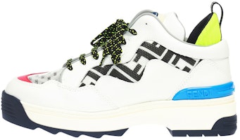 (Women) Fendi T-Rex Leather High Sole 'White Blue Green' 8E6829A63Z-F15VA (Women) Fendi T-Rex Leather High Sole 'White Blue Green' 8E6829A63Z-F15VA