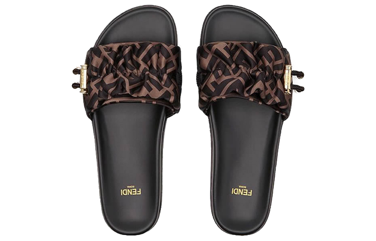 Shop (W) 芬迪 Vertigo 拖鞋 '棕色' 8X8142-AE7S-F0R7V