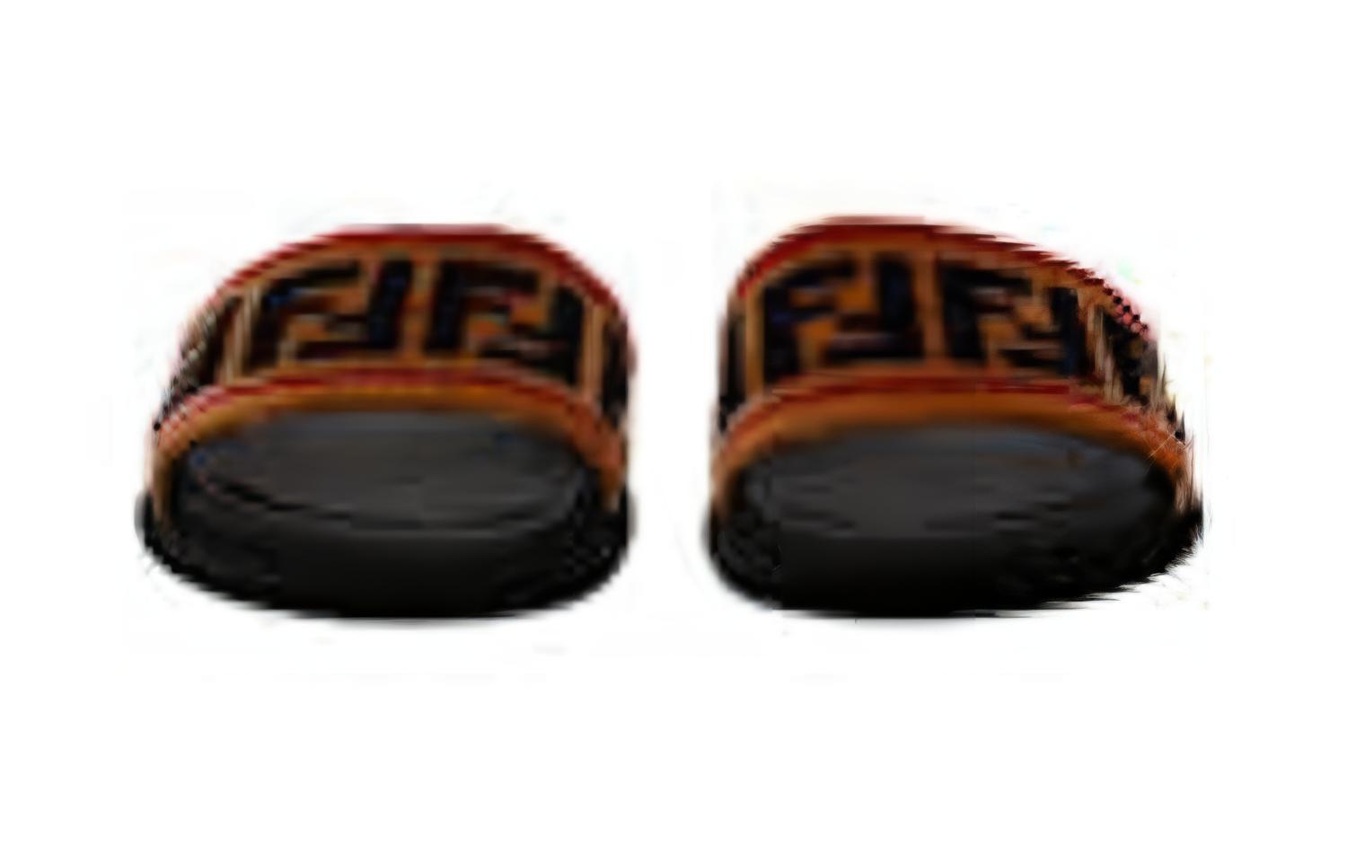 Purchase (W) 펜디 우븐 슬라이드 (블랙/브라운/레드) 8X6638-A0IS-F10DA