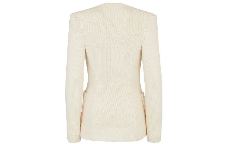 Lookbook (W) FENDI 白色纯棉西装外套 SS21 FZJ578AF4RF0ZNM