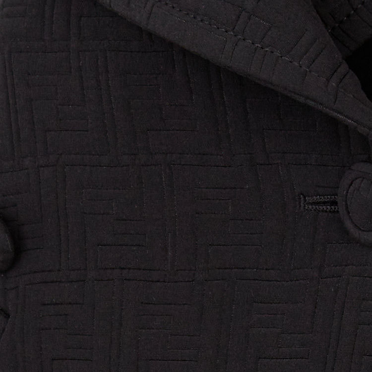 Shop (W) FENDI 女士黑色修身双排扣休闲外套。 FJ7456AXASF0GME