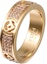 Lookbook (Women) FENDI Women’s Gold Crystal Embellished Hollow F Brass Ring. 8AG9296DMF089U