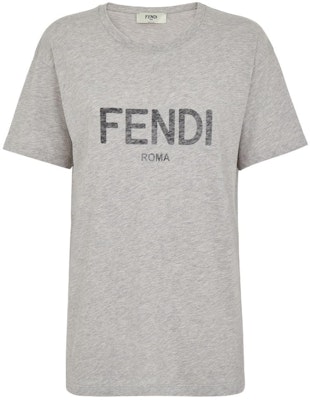 (W) FENDI 女士灰色宽松版印花Logo圆领T恤。 FS9599AQ9AF0TDR Buy (W) FENDI 女士灰色宽松版印花Logo圆领T恤。 FS9599AQ9AF0TDR
