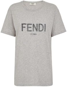 (W) FENDI 女士灰色宽松版印花Logo圆领T恤。 FS9599AQ9AF0TDR Order (W) FENDI 女士灰色宽松版印花Logo圆领T恤。 FS9599AQ9AF0TDR