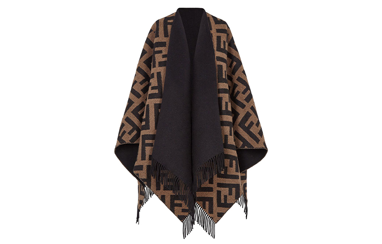 (Women) FENDI Wool Cape Shawl Knit Scarf FXX715AEOWF0QT1 圖 3