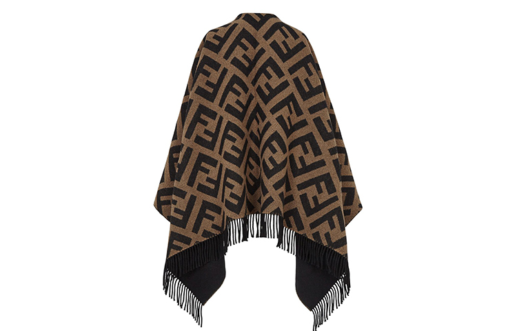 (Women) FENDI Wool Cape Shawl Knit Scarf FXX715AEOWF0QT1 圖 4