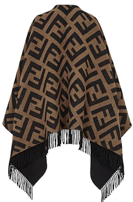 (W) FENDI 羊毛披肩围巾针织围巾 FXX715AEOWF0QT1 Shop (W) FENDI 羊毛披肩围巾针织围巾 FXX715AEOWF0QT1