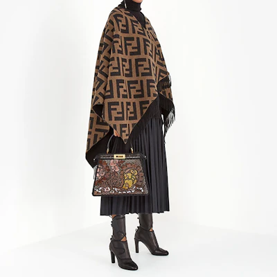 (W) FENDI 羊毛披肩围巾针织围巾 FXX715AEOWF0QT1 Purchase (W) FENDI 羊毛披肩围巾针织围巾 FXX715AEOWF0QT1