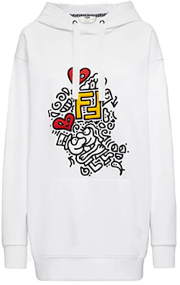 (W) 芬迪与涂鸦先生联名白色印花标志连帽衫 FS7263AC3YF0ZNM Buy (W) 芬迪与涂鸦先生联名白色印花标志连帽衫 FS7263AC3YF0ZNM