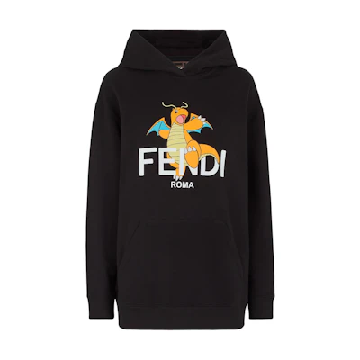 (Women) FENDI Pokémon Logo Print Long Sleeve Sweatshirt SS24. FS9627AQFYF0GME