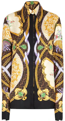 (W) Kemeja Lengan Panjang Sutra FENDI x VERSACE SS22 Multicolor. FS7891AIE4F118W Buy (W) Kemeja Lengan Panjang Sutra FENDI x VERSACE SS22 Multicolor. FS7891AIE4F118W