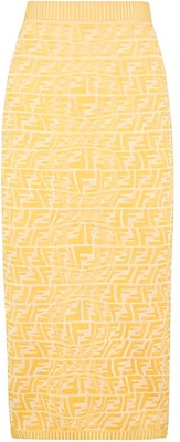 (W) FENDI Falda Midi Amarilla con Cintura Elástica Estilo Casual. FZQ637AGF1F1DO6 Buy (W) FENDI Falda Midi Amarilla con Cintura Elástica Estilo Casual. FZQ637AGF1F1DO6