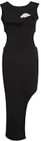 (Women) Feng Chen Wang Black Knit Elastic Waist Sleeveless Deconstructed Dress. FS11DRE1806 (Women) Feng Chen Wang Black Knit Elastic Waist Sleeveless Deconstructed Dress. FS11DRE1806