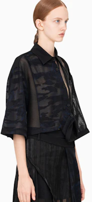 (W) 冯晨华黑色短袖纽扣衬衫 FWS15SR04 Shop (W) 冯晨华黑色短袖纽扣衬衫 FWS15SR04