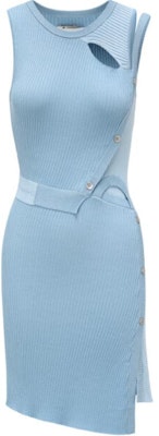 (W) Vestido Midi Azul sin Mangas Feng Chen Wang con Diseño Cortado. FWS17KT10 Order (W) Vestido Midi Azul sin Mangas Feng Chen Wang con Diseño Cortado. FWS17KT10