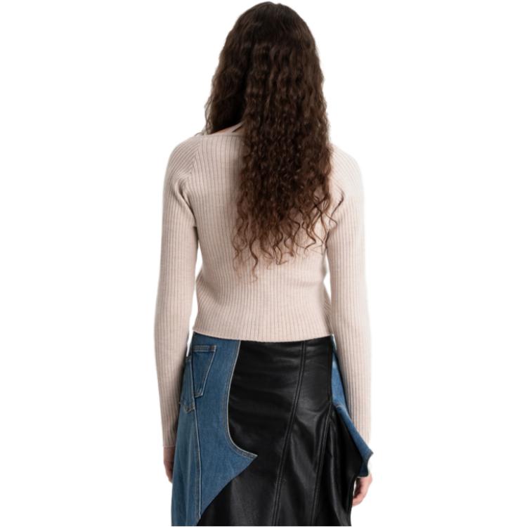 Purchase (W) Feng Chen Wang Suéter de Punto Halter Color Sólido. FWF16KT13B