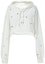 Order (W) Sudadera con capucha blanca Feng Chen Wang con estampado de letras. FF12HOO415
