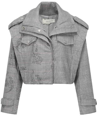 (W) Chaqueta Gris de Manga Larga Feng Chen Wang Phoenix Patchwork Impresa. FWF14JK19 Buy (W) Chaqueta Gris de Manga Larga Feng Chen Wang Phoenix Patchwork Impresa. FWF14JK19