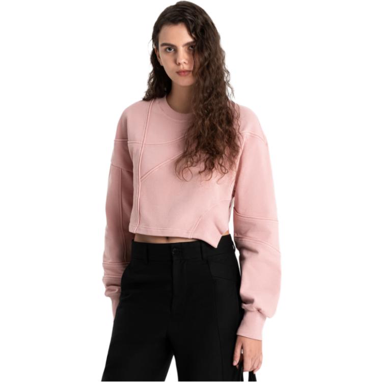 Lookbook (W) 馮晨汪純色寬鬆短版圓領衛衣 FWF16HD02