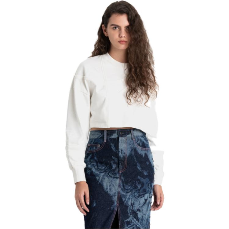 Purchase (W) 馮晨汪純色寬鬆短版圓領衛衣 FWF16HD02