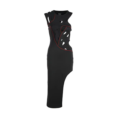 (Women) Feng Chen Wang Asymmetric Sleeveless Cutout Dress Fashion FF10DRE1806G